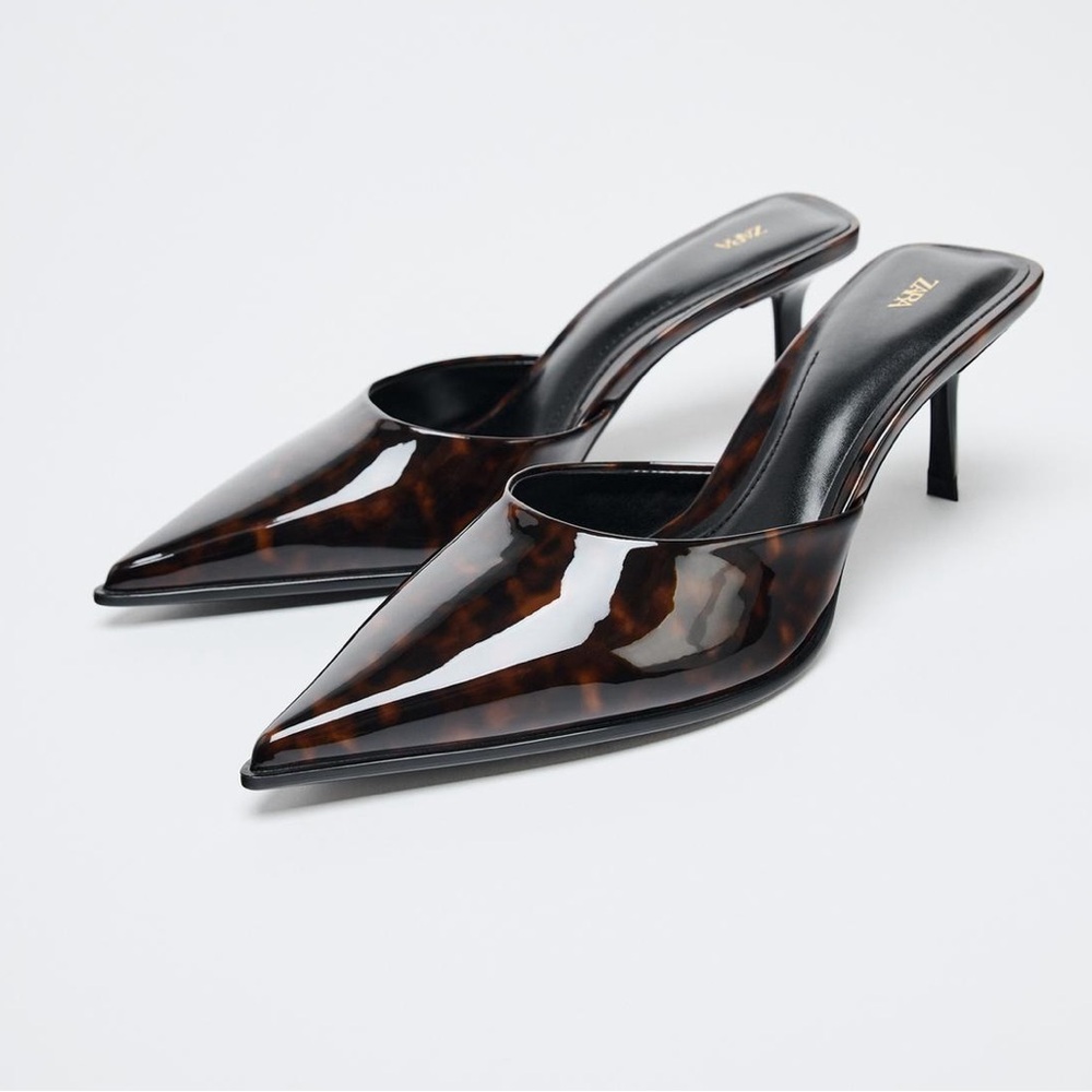 NEW Zara Tortoiseshell Mule 8/38
